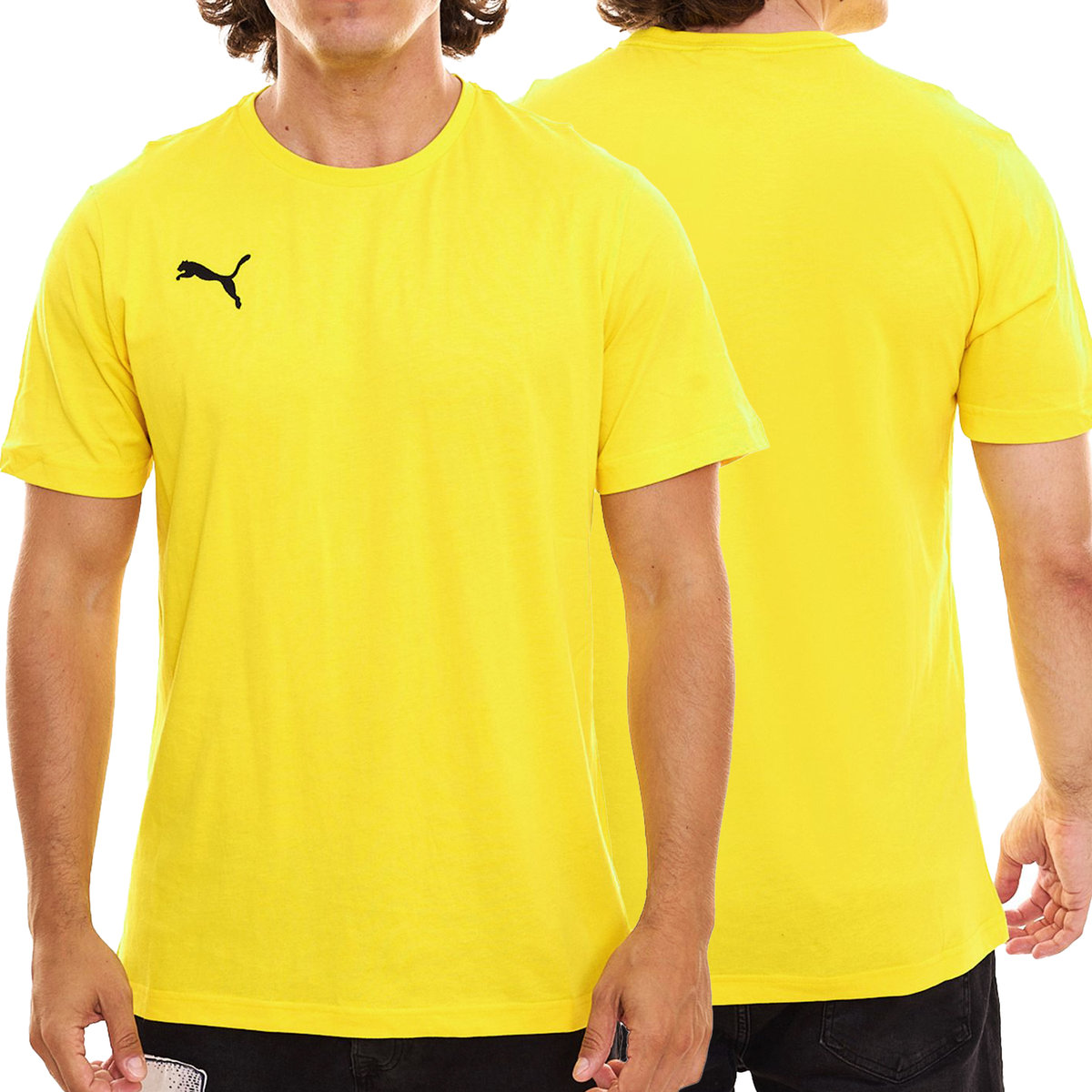 Puma t-shirt koszulka męska żółta klasyczna 656578 07 M