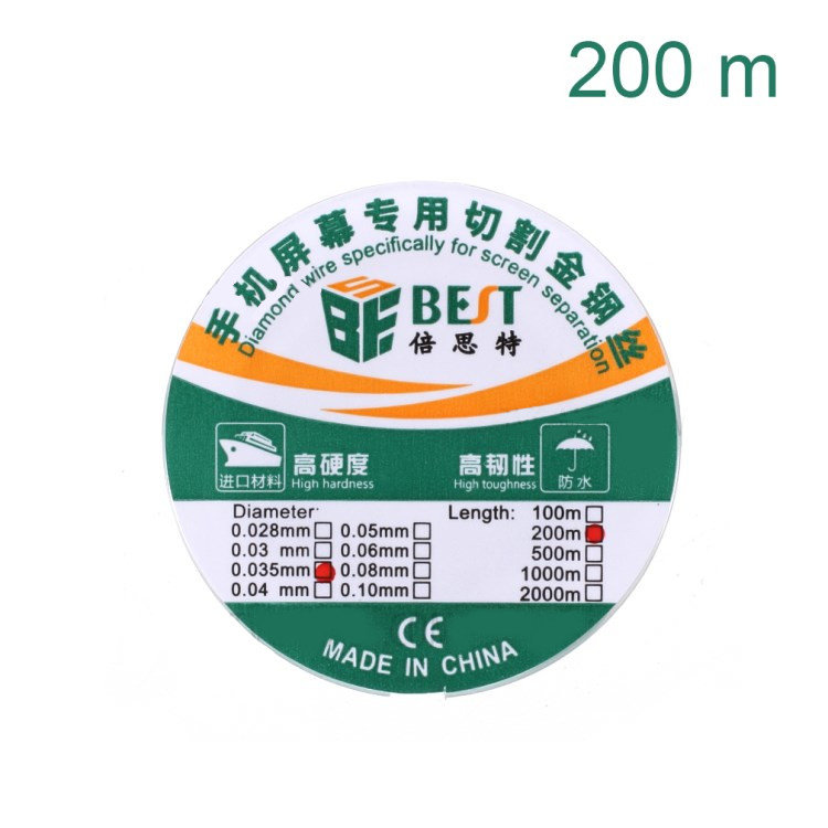 DRUT MOLIBDENOWY ŻYŁKA DO NAPRAWY LCD 0,035mm 200m