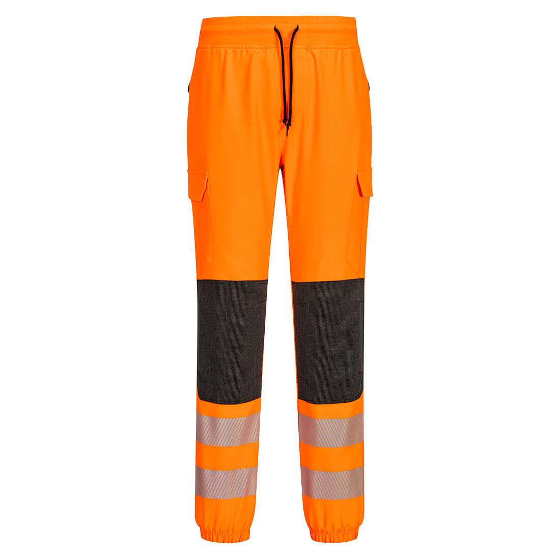 PORTWEST KX346 SPODNIE OSTRZEGAWCZE PW3 FLEXI JOGGER; POMARAŃCZOWY/CZARNY