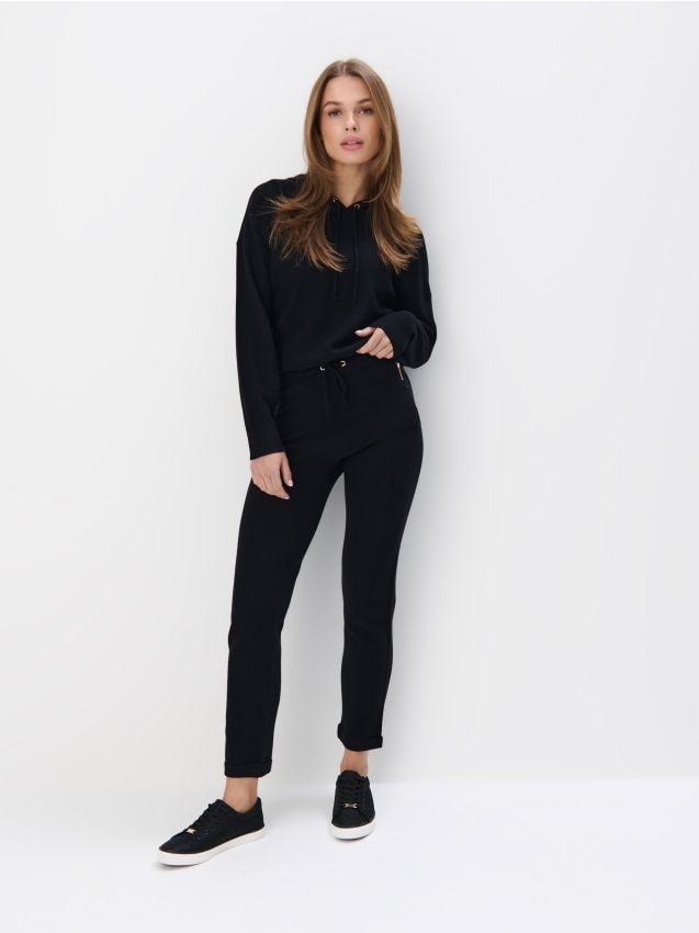 Mohito - Dzianinowe spodnie - czarny