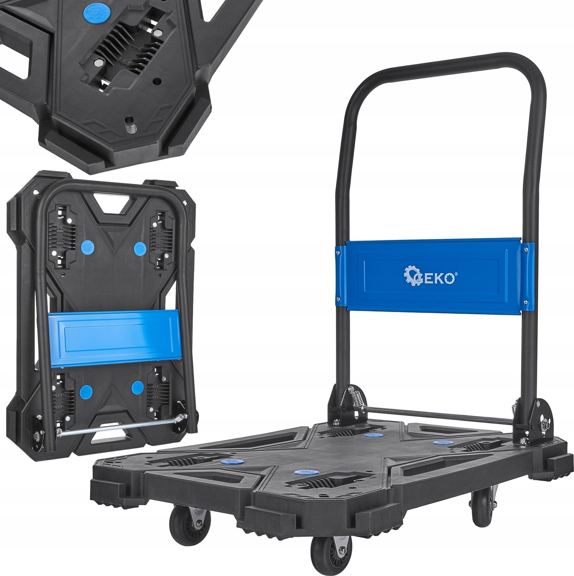 Geko Wózek platformowy modułowy 150kg PREMIUM 1