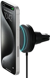 iOttie Uchwyt samochodowy na kratkę nawiewu Velox Mini Qi2 15W z ładowaniem indukcyjnym do MagSafe, czarny
