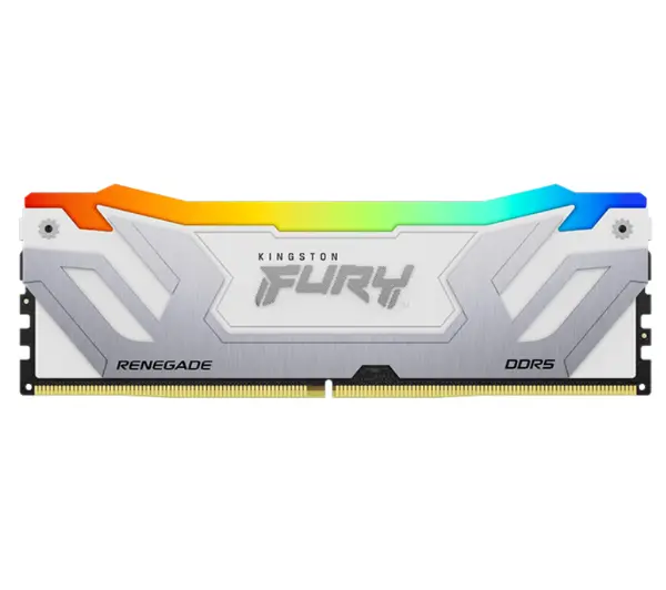 Kingston FURY Renegade RGB DDR5 24GB 8400 CL40 Biało-srebrny KF584CU40RWA-24