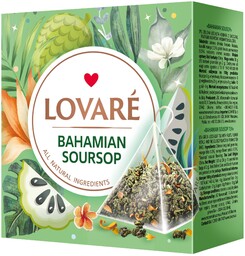 Herbata zielona Bahamian Soursop Lovare (2g 15 piramidek)