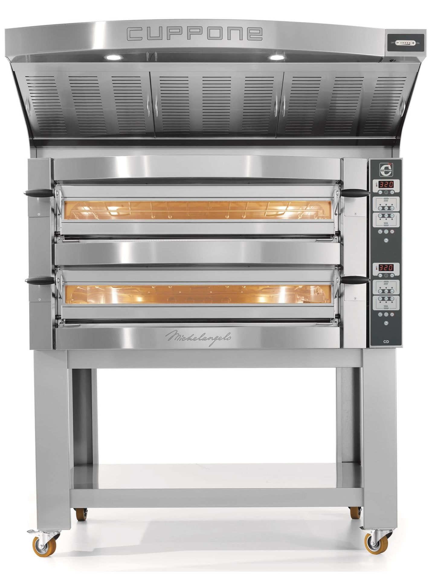 Piec do pizzy elektryczny Cuppone Michelangelo dwukomorowy panel cyfrowy 6+6x35 ML635/2 CD