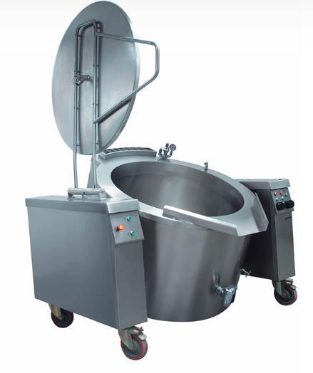 Kocioł z automatycznym przechyłem elektryczny grzanie pośrednie 200 l RQ200LE