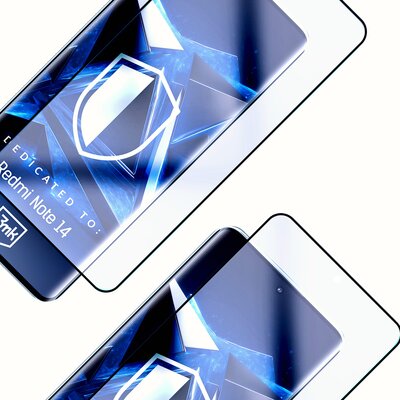 Szkło hartowane 3MK HardGlass Max Lite Black do Xiaomi Redmi Note 14 5G