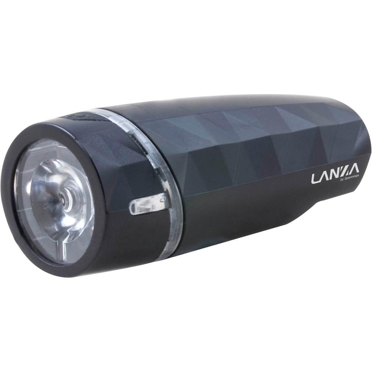 SPANNINGA Lanza Reflektor przedni na baterie, dark grey 2020 Lampki przednie na baterie 999168
