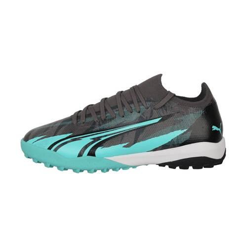 Buty piłkarskie PUMA Ultra Match Rush TT strong gray/puma white/elektro aqua