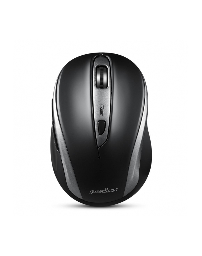 Perixx PERIMICE-721 optyczna 1600dpi 2.4 GHz, czarna, silent, cicha, bezklikowa