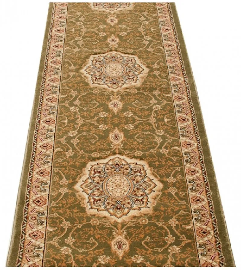 Zielony chodnik w tradycyjny wzór 100x450 cm F6-K13