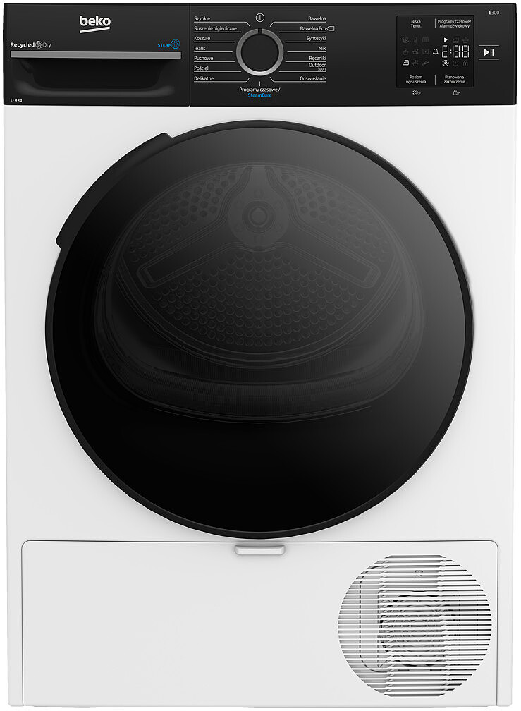Beko BM3T38239WBDC 8kg Pompa ciepła SteamCure Slim