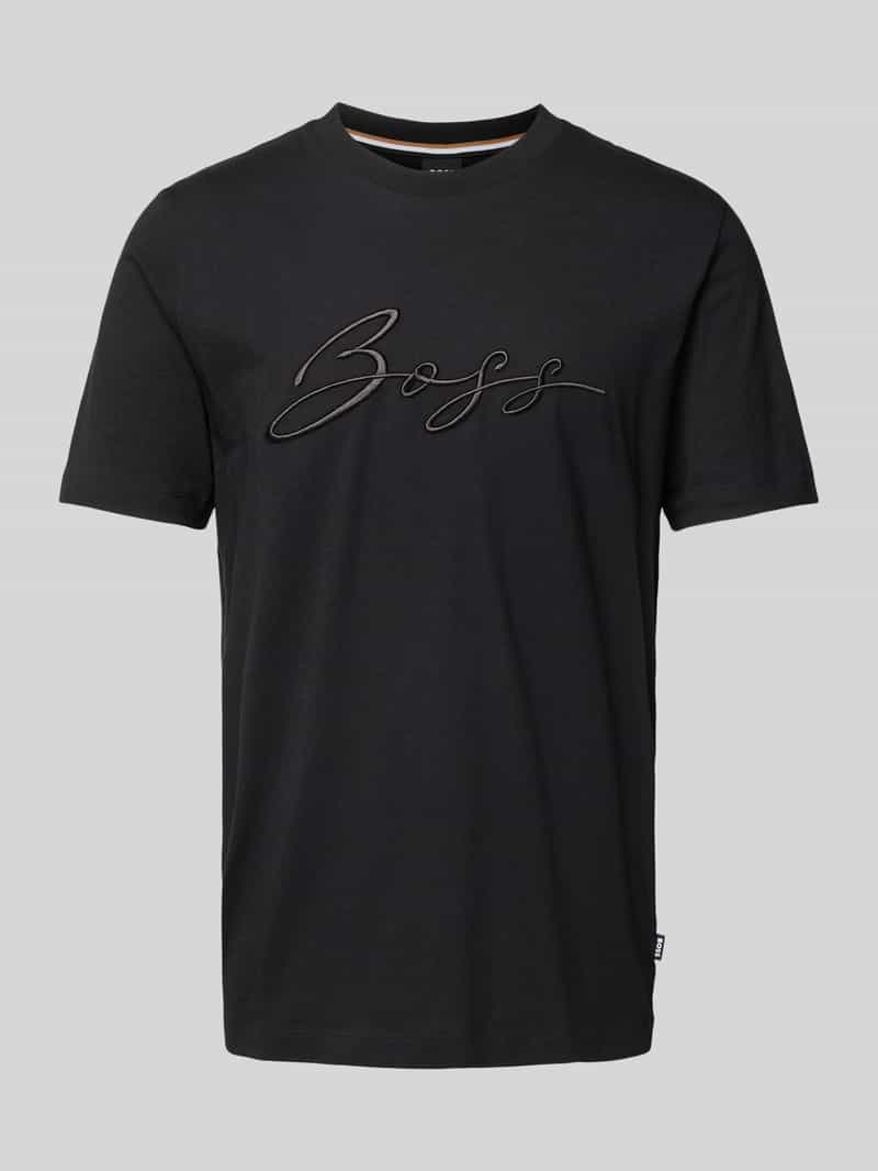 T-shirt z wyhaftowanym logo model ‘Thompson’