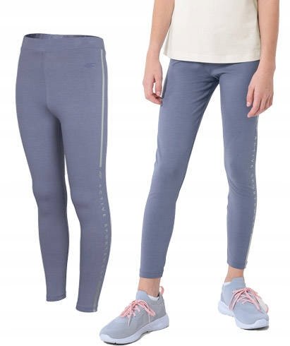 LEGGINSY DZIEWCZĘCE 4F GETRY LEGINSY BAWEŁNA 158