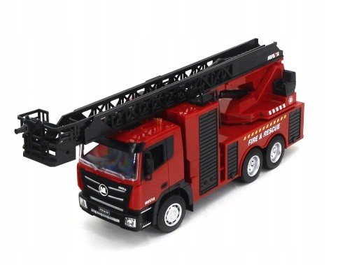 Straż Pożarna Wóz Huina 1361 Zabawka RC Podnośnik Drabina