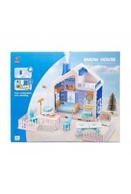 Domek dla lalek ze światłem i dymem Snow House 66el HC617374