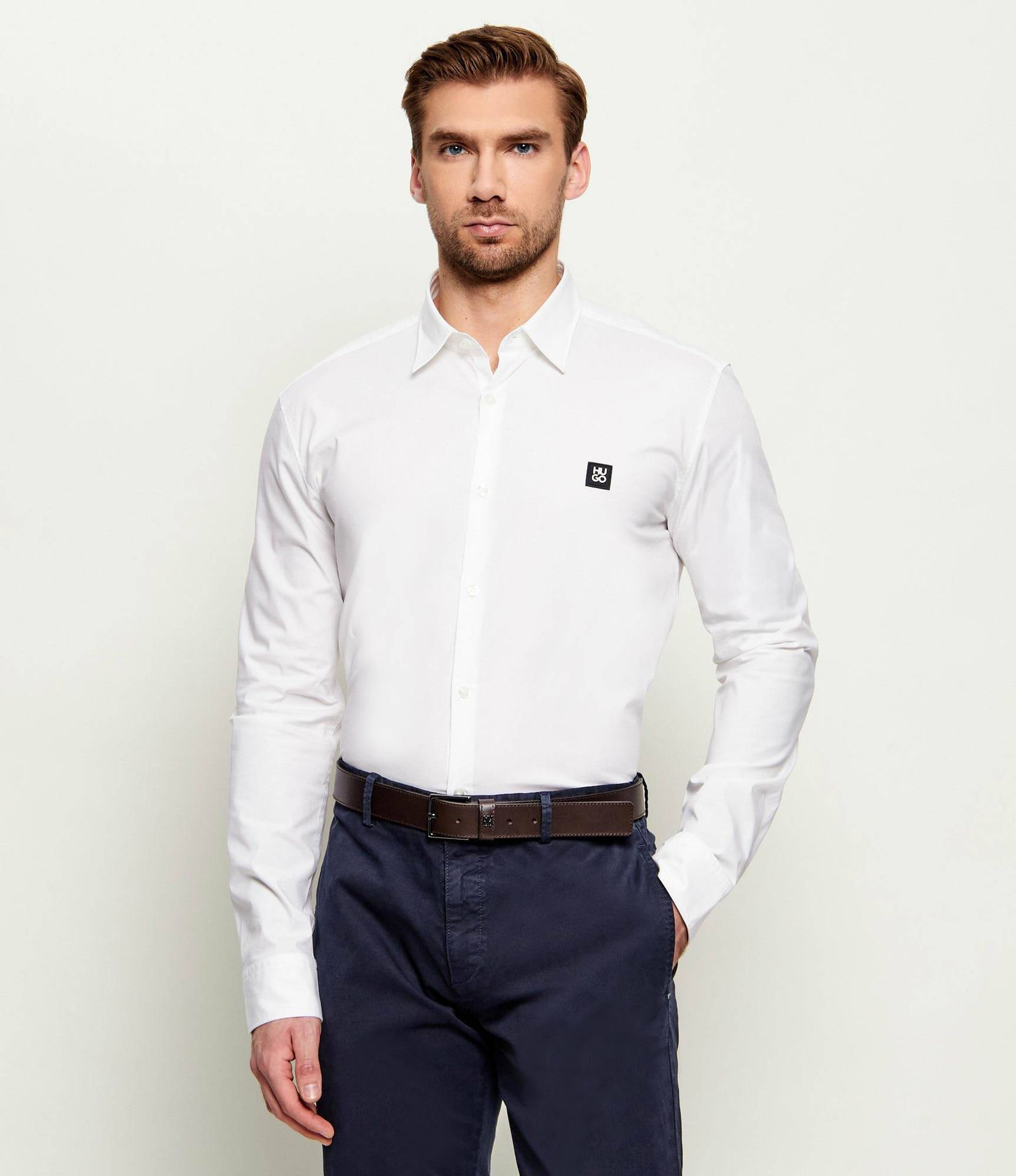 HUGO Koszula Ermo Slim Fit stretch
