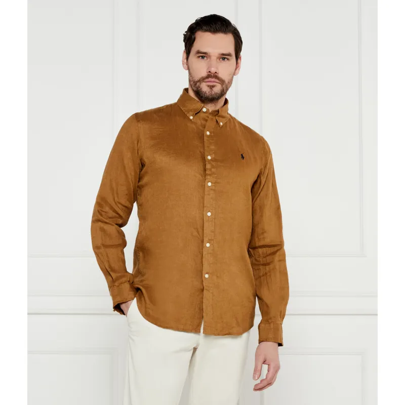 POLO RALPH LAUREN Lniana koszula Custom fit