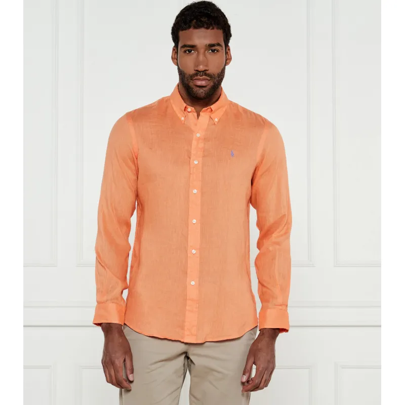 POLO RALPH LAUREN Lniana koszula Custom fit