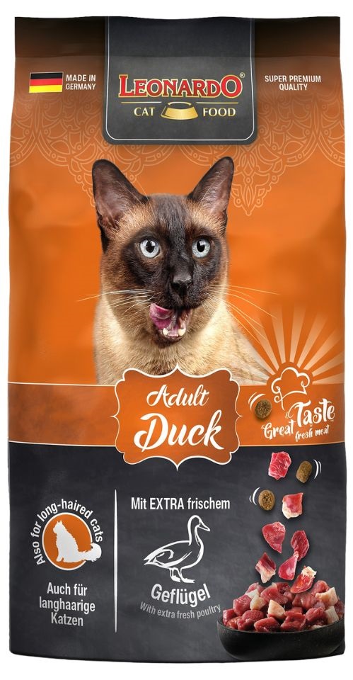 LEONARDO Adult Duck Rice sucha karma z kaczką dla kotów 0,3 kg