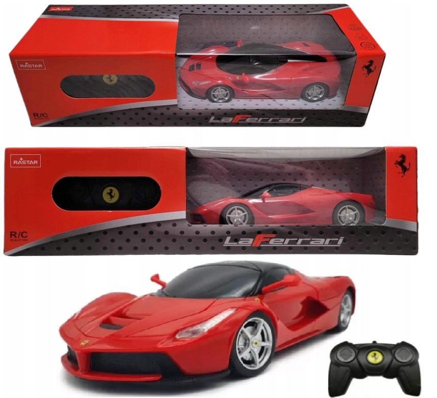 Zdalnie sterowany samochód Ferrari Laferrari R/C 1:24 model auto 6+ zabawka