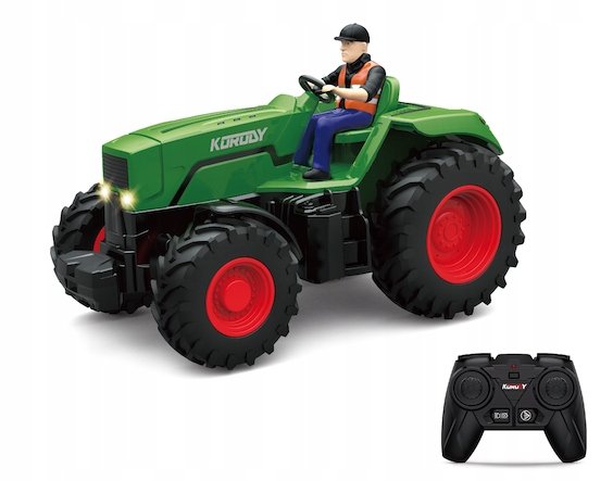 CIĄGNIK ROLNICZY ZDALNIE STEROWANY TRAKTOR Z FIGURKĄ ZABAWKA RC