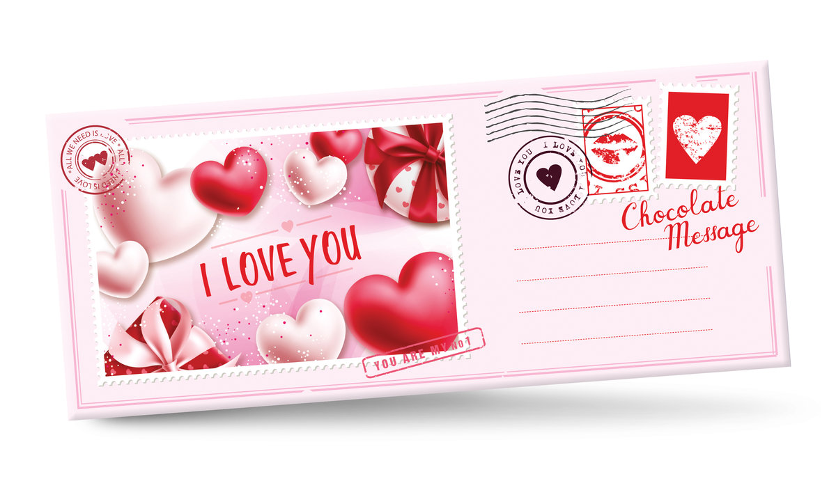 CZEKOLADA MLECZNA I LOVE MESSAGE 90G