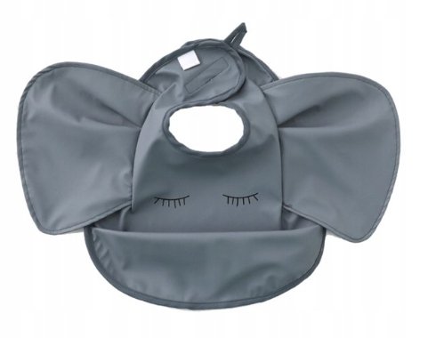 ŚLINIACZEK DLA NIEMOWLAKA Z KIESZONKĄ I FALBANKAMI