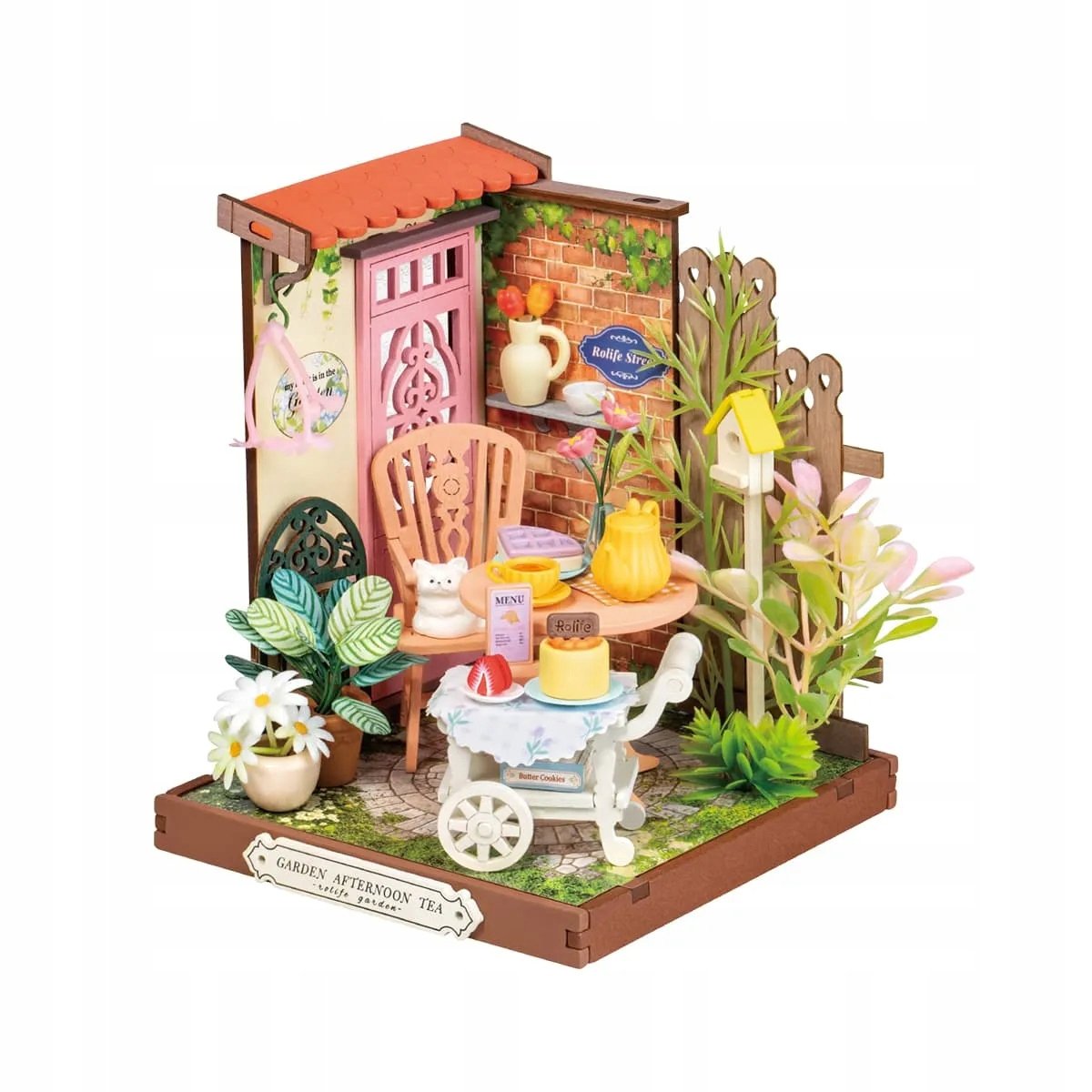 ROBOTIME Model do składania Rolife Herbaciarnia Fancy Tea Yard Puzzle 3D