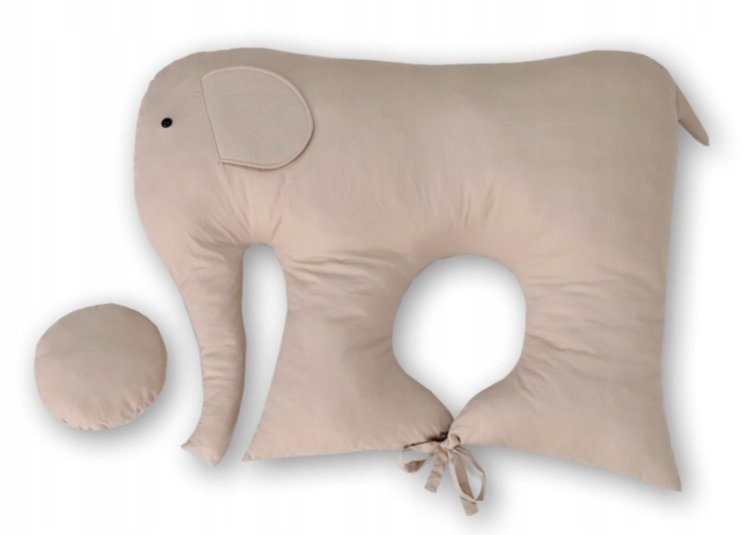 PODUSZKA SŁOŃ DO KARMIENIA DZIECKA PLUSZOWA SŁONIK DO SPANIA