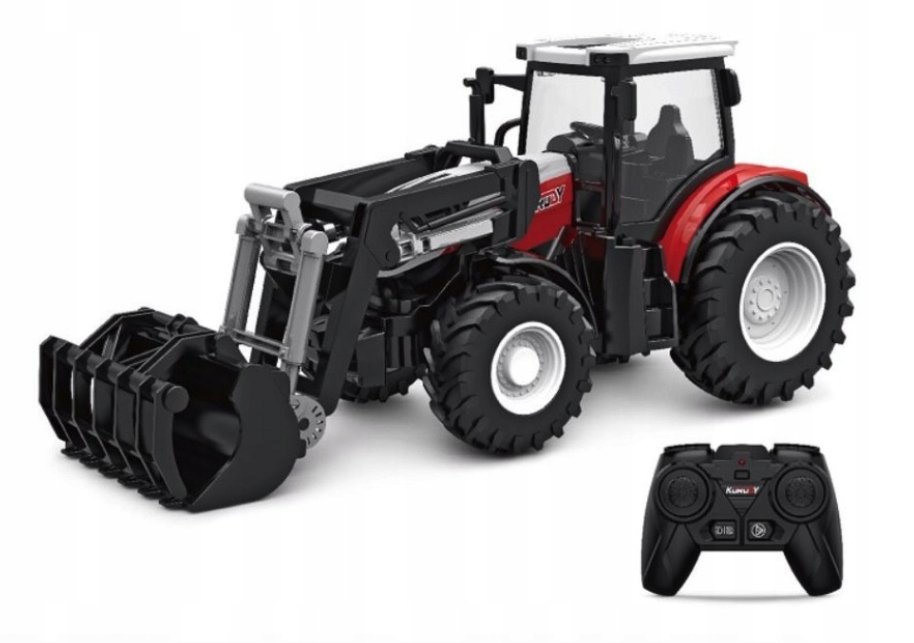 CIĄGNIK ROLNICZY Z ŁOPATĄ ZABAWKA ZDALNIE STEROWANA RC MASZYNY ROLNICZE