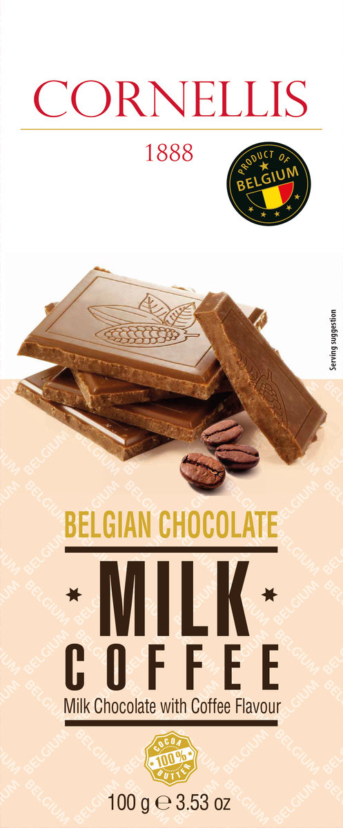 Belgian Milk Chocolate with Coffee 100g