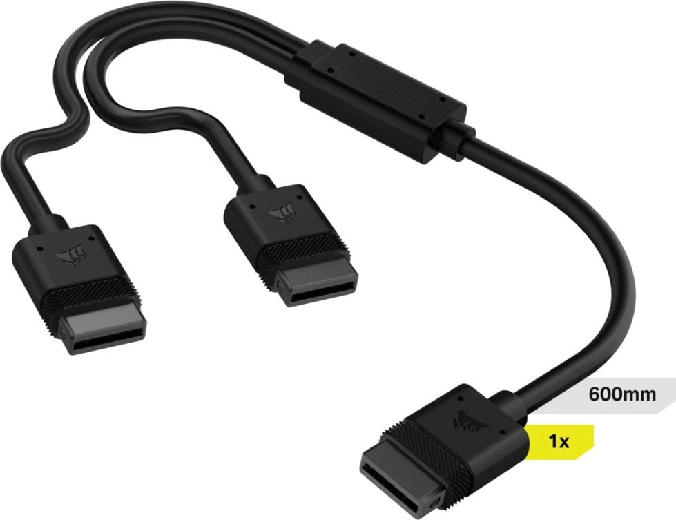 Corsair Corsair iCUE LINK Y-cable, 600mm, straight black, 1 piece