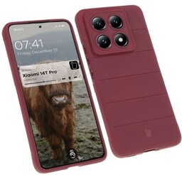 Bizon Pancerne etui Case Tur do Xiaomi 14T Pro, ciemnofioletowe