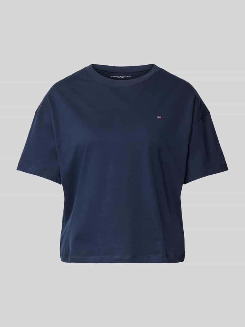 T-shirt z wyhaftowanym logo