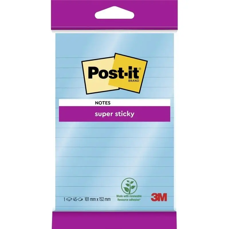 Karteczki samoprzylepne w linie 102x152mm 45K - Post-It