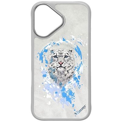 Etui NIMMY Pantera MagSafe do Apple iPhone 16 Jasnoszary