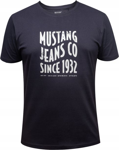 MUSTANG T-shirt KOSZULKA męska BAWEŁNA sportowa XXL
