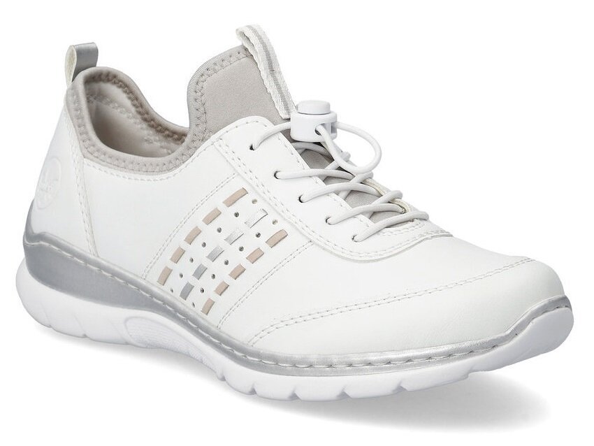 Buty damskie Rieker L3259-80 półbuty sportowe sneakersy białe -37