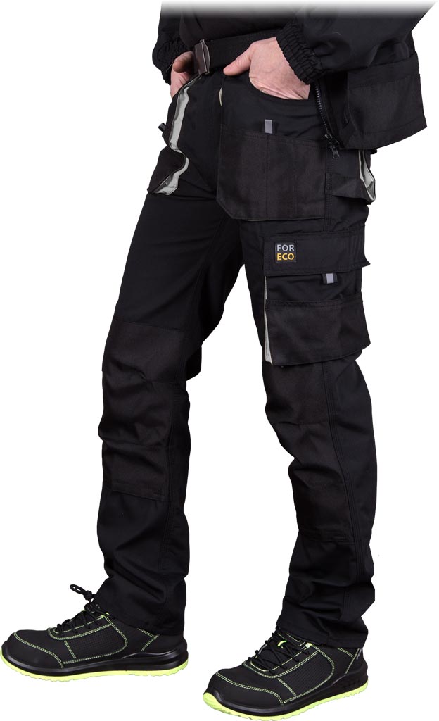 SPODNIE OCHRONNE DO PASA REIS FORECO-T; CZARNO-JASNOSZARY