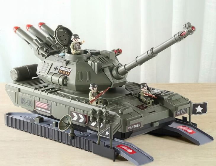 Zabawka czołg Panther KS-99, światło, efekty dźwiękowe, Model interaktywny