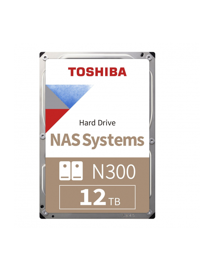 Dysk Toshiba N300 HDWG51CUZSVA 12TB 3,5'' 7200 512MB SATA III NAS BULK HDWG51CUZSVA