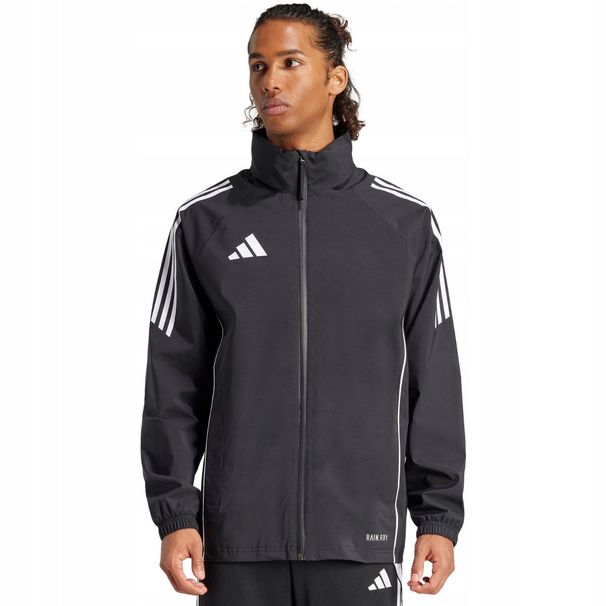 Kurtka męska adidas Tiro 24 Rain czarno-biała IJ7390 S