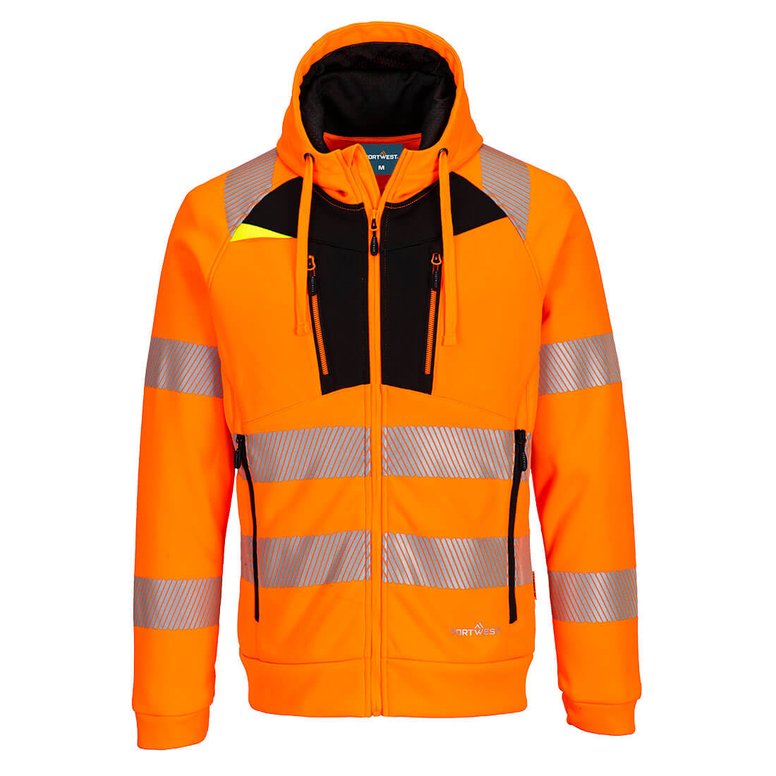 PORTWEST DX477 BLUZA OSTRZEGAWCZA DX4 ZE STÓJKĄ ZAPINANA NA ZAMEK; POMARAŃCZOWY/CZARNY