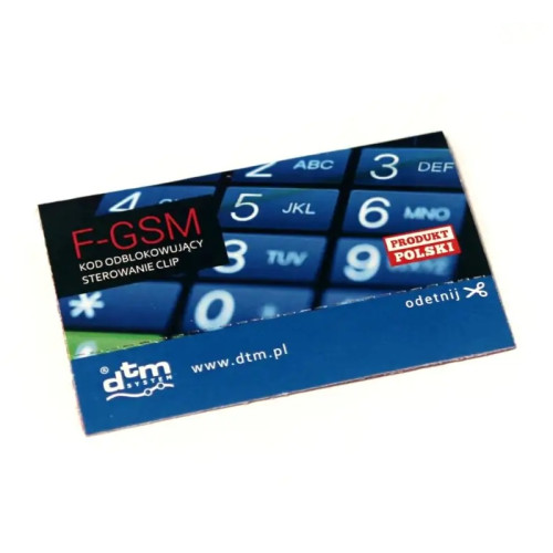 DTM System Kod odblokowujący F-GSM