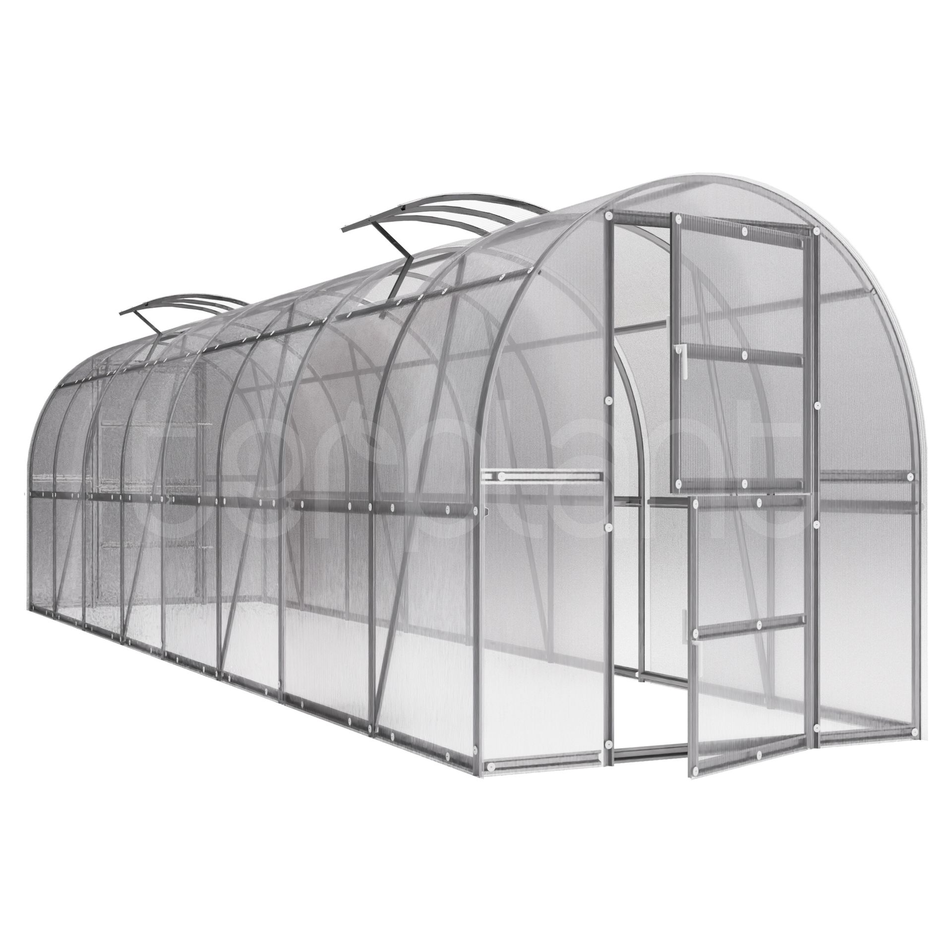 Terplant Szklarnia ogrodowa z poliwęglanu Comfort 2x8 m