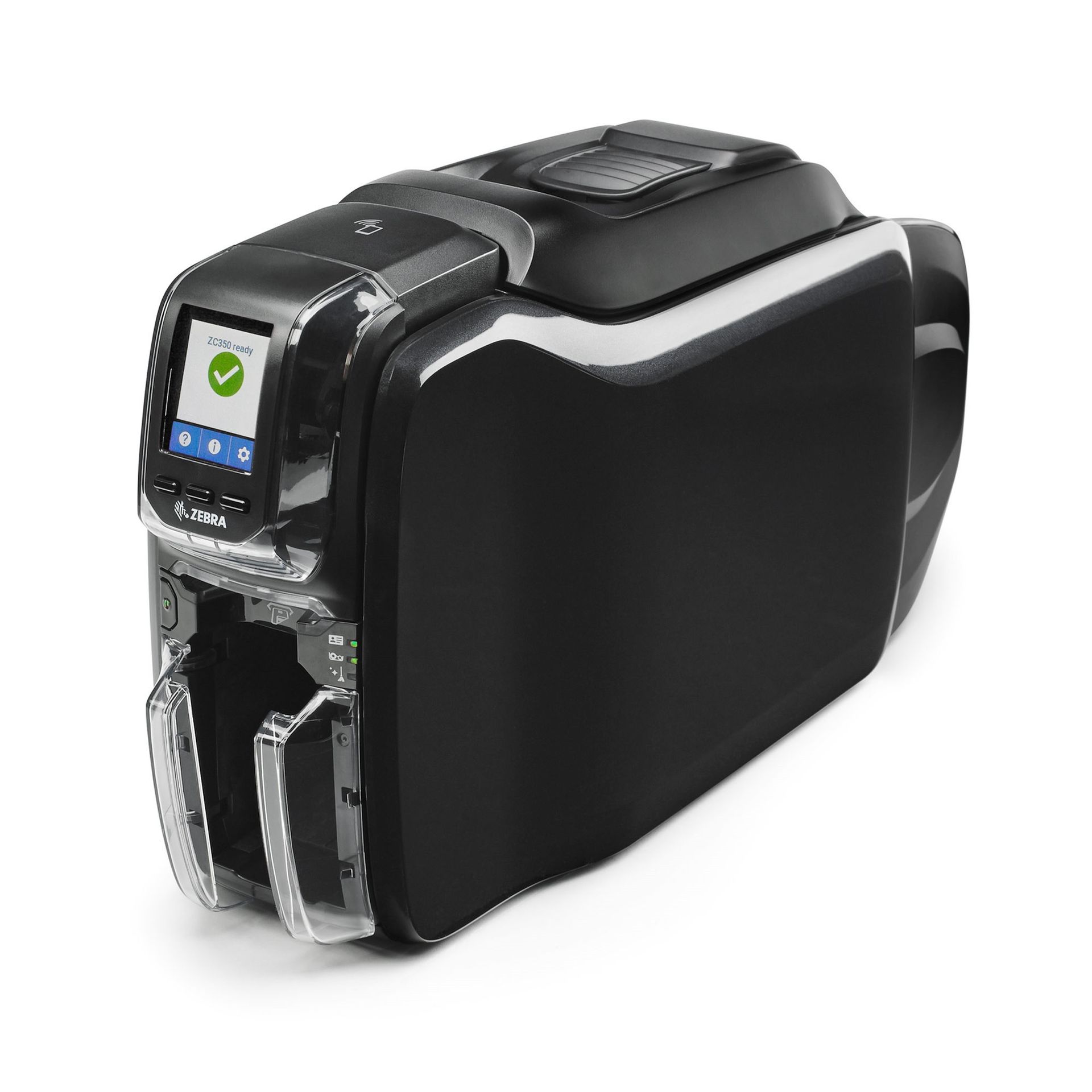 Zebra Printer ZC350, Dual Sided, UK/EU Cords, USB & Ethernet, PC/SC