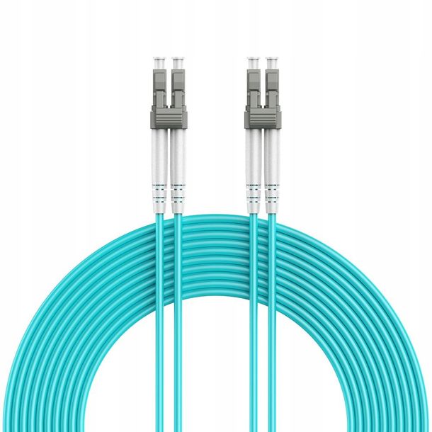 Kabel światłowodowy wielomodowy OM4 LC LC do 100 Gb/s Patchcord Duplex