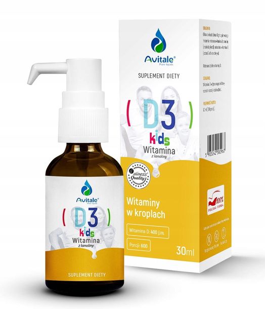 Avitale Witamina D3 Kids 400IU 30 ml