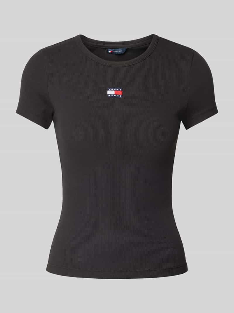T-shirt z wyhaftowanym logo